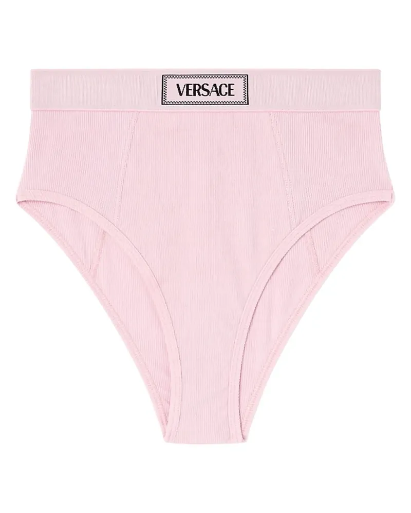Versace Slip mit Logo-Bund - Rosa Rosa