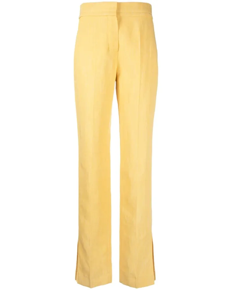 Jacquemus Le Pantalon Tibau Hose - Gelb Gelb