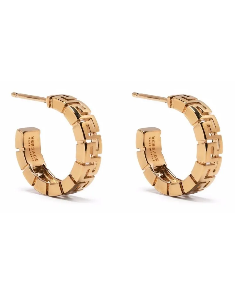 Versace Greca hoop earrings - Gold Gold