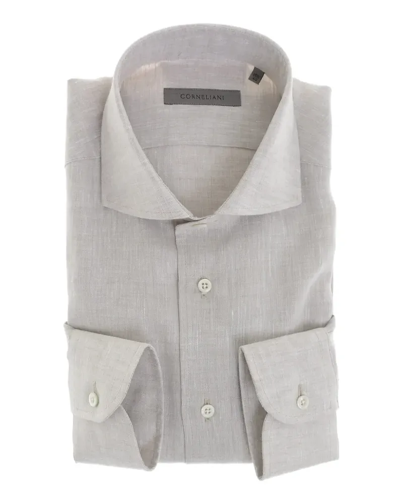Corneliani linen French-collar shirt - Nude Nude