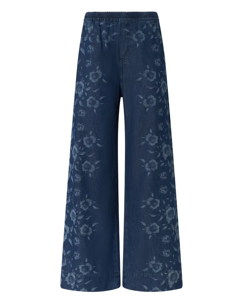 Pinko Jeans mit Blumen-Print - Blau Blau