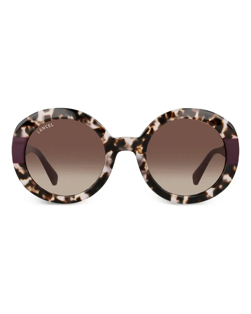Lancel Sonnenbrille mit runden Gläsern - Braun Braun