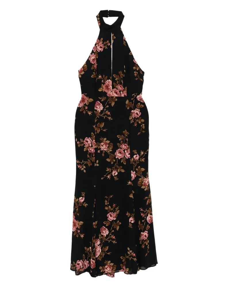 Reformation Noele Kleid - Schwarz Schwarz