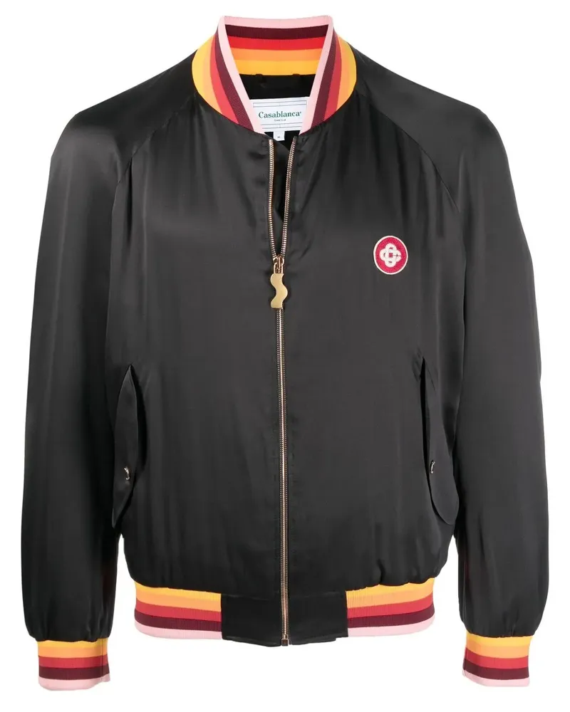 Casablanca Paris Souvenir Masao San Bomberjacke - Schwarz Schwarz