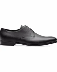 Prada Derby-Schuhe aus Saffiano-Leder Schwarz