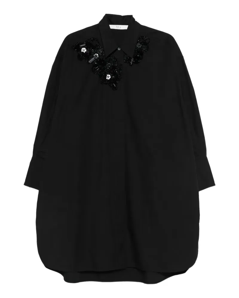 TELA Pacha embellished dress - Schwarz Schwarz