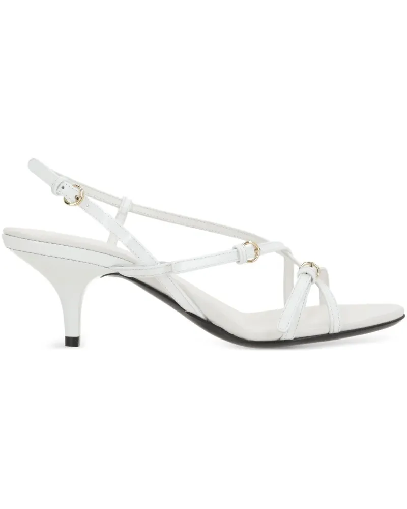 Miu Miu Sandalen aus Leder - Weiß Weiß