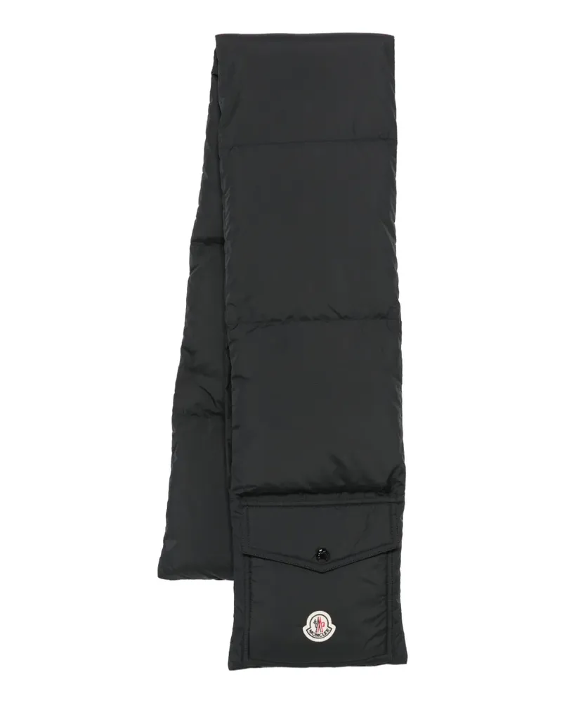 Moncler Gesteppter Schal - Schwarz Schwarz