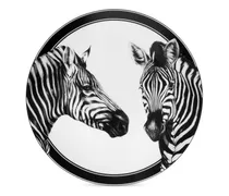 Teller mit Zebra-Print (2er-Set