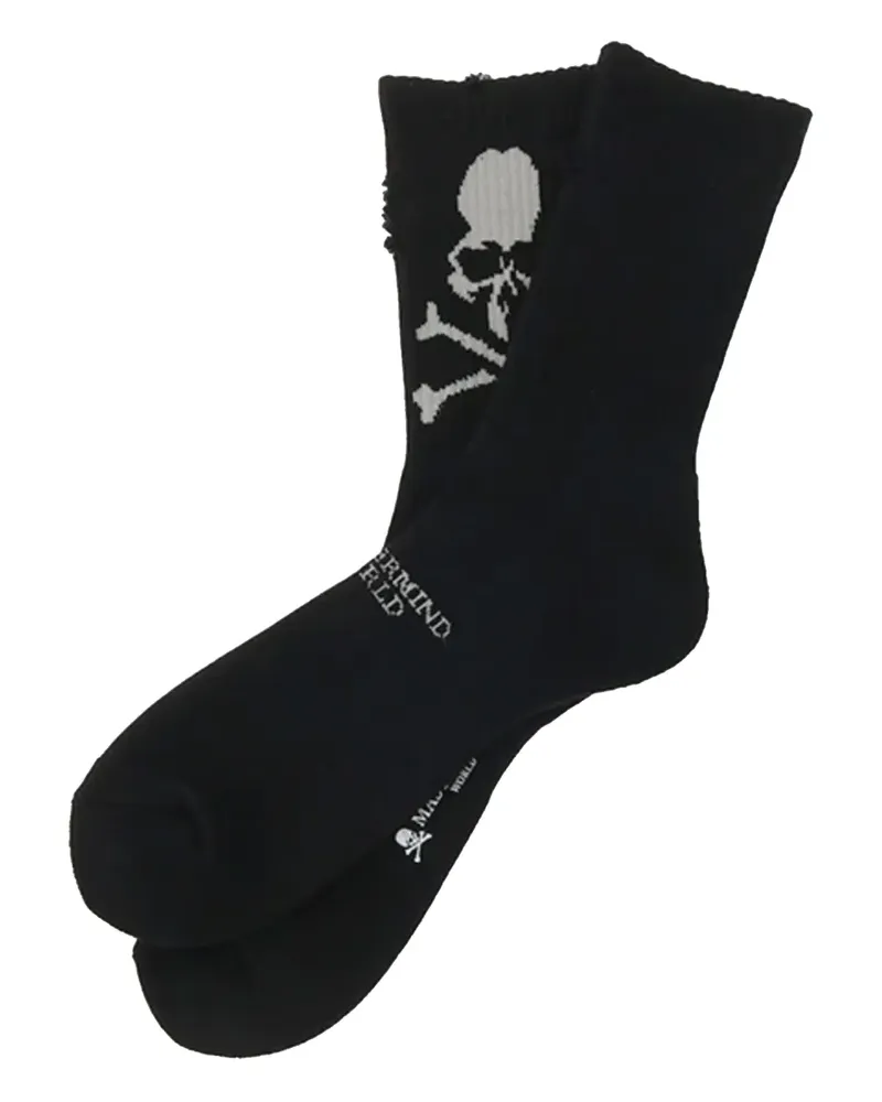 Mastermind World Socken in Distressed-Optik - Schwarz Schwarz
