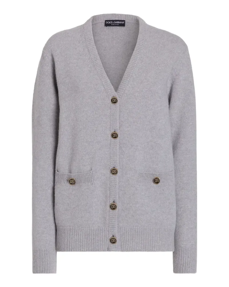 Dolce & Gabbana Cardigan aus Schurwolle - Grau Grau