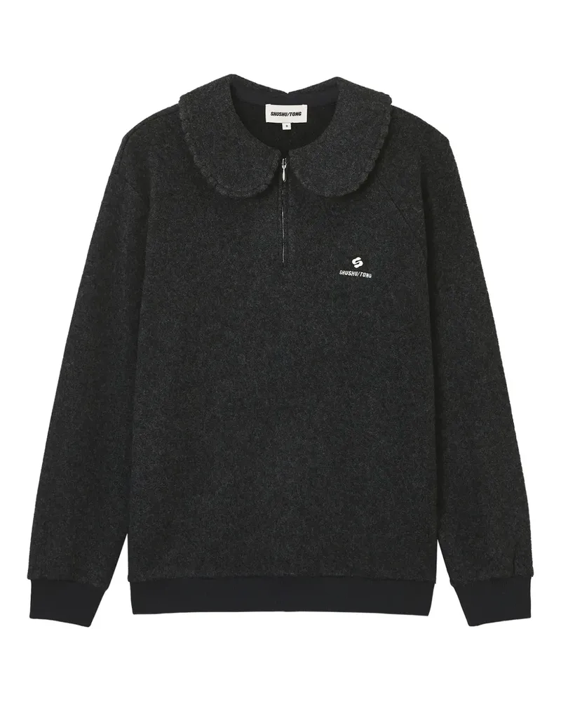 SHUSHU/TONG Sweatshirt mit Reißverschluss - Grau Grau