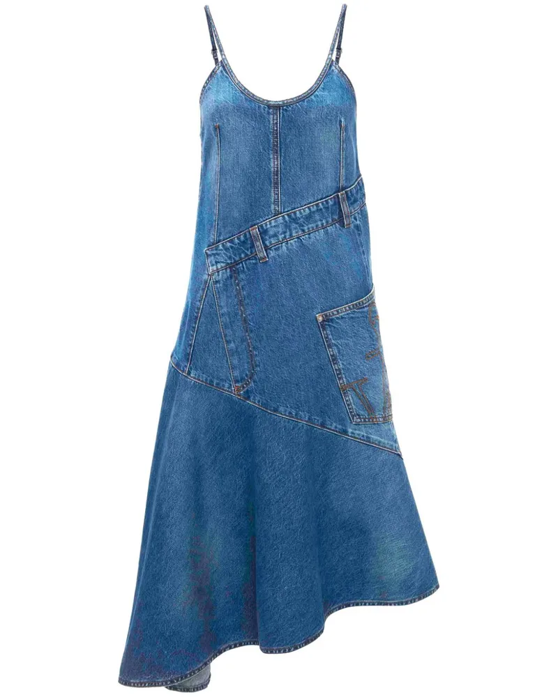 J.W.Anderson Kleid mit asymmetrischem Saum - Blau Blau