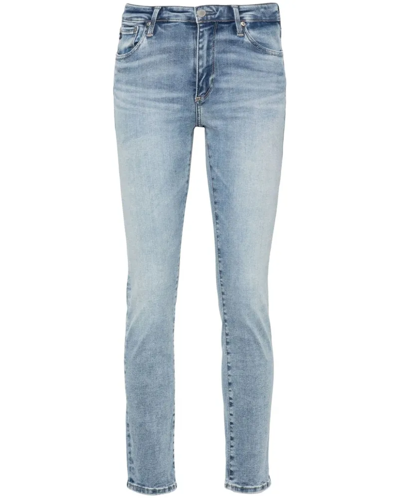 Adriano Goldschmied Halbhohe Skinny-Jeans - Blau Blau
