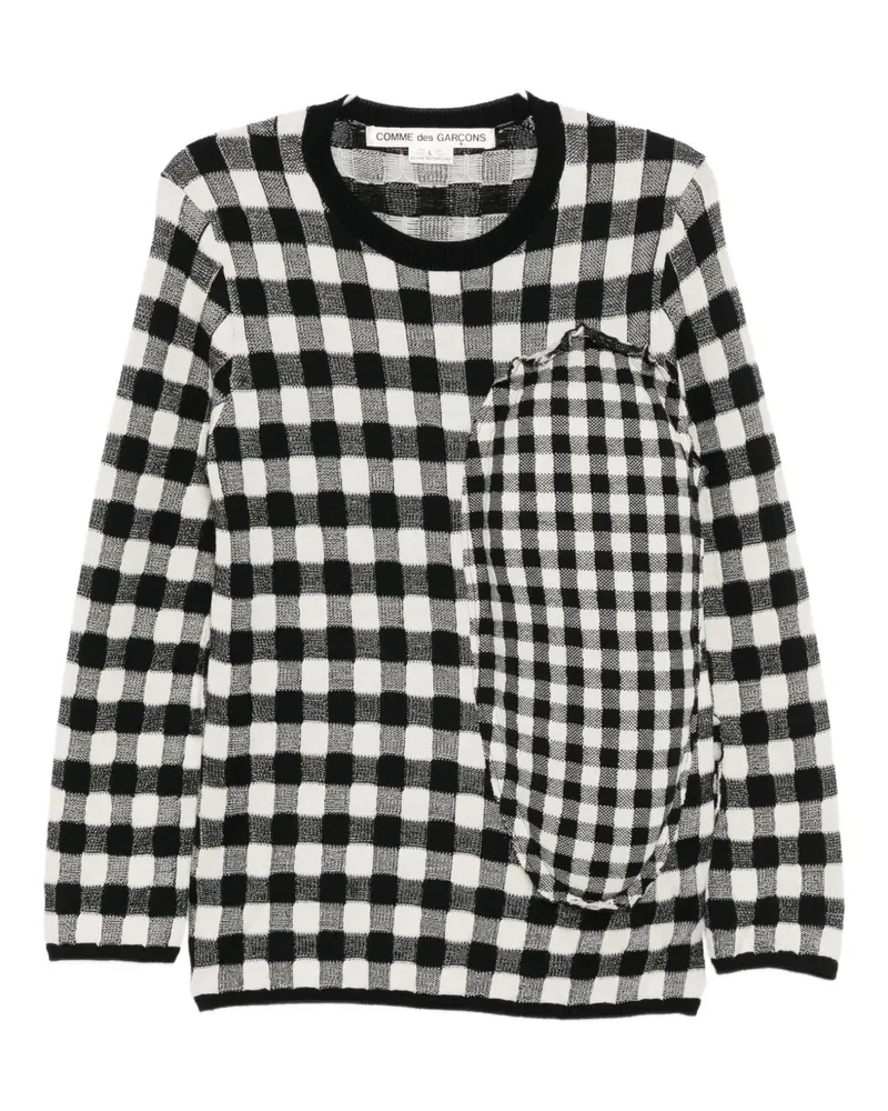 Comme des Garçons checked jumper - Schwarz Schwarz