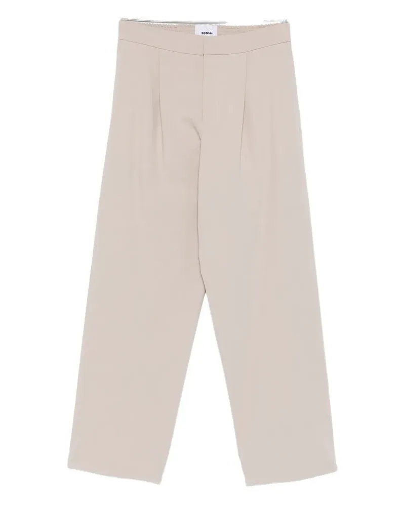BONSAI pleat-detail trousers - Nude Nude