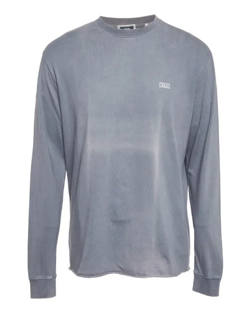 KITH Klassisches Langarmshirt - Grau Grau