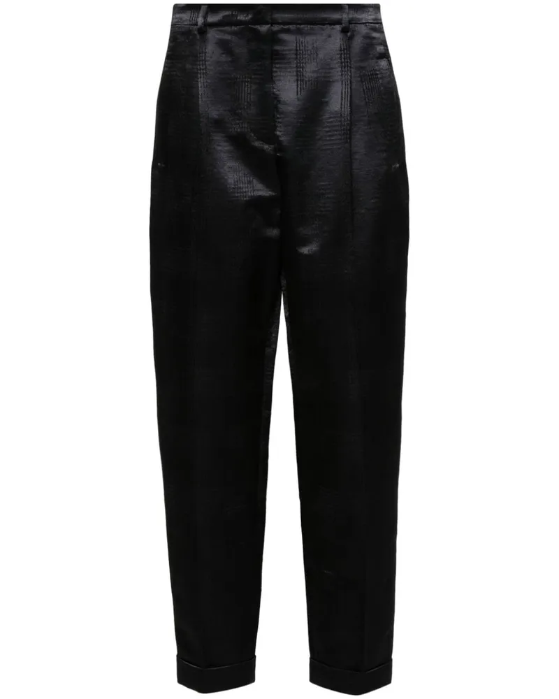 Giorgio Armani Hose mit Hahnentrittmuster - Schwarz Schwarz