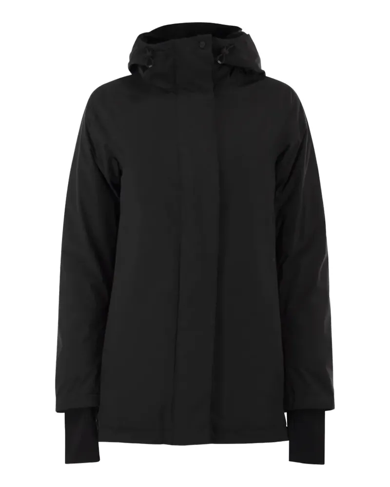 Herno A-shaped hooded parka - Schwarz Schwarz