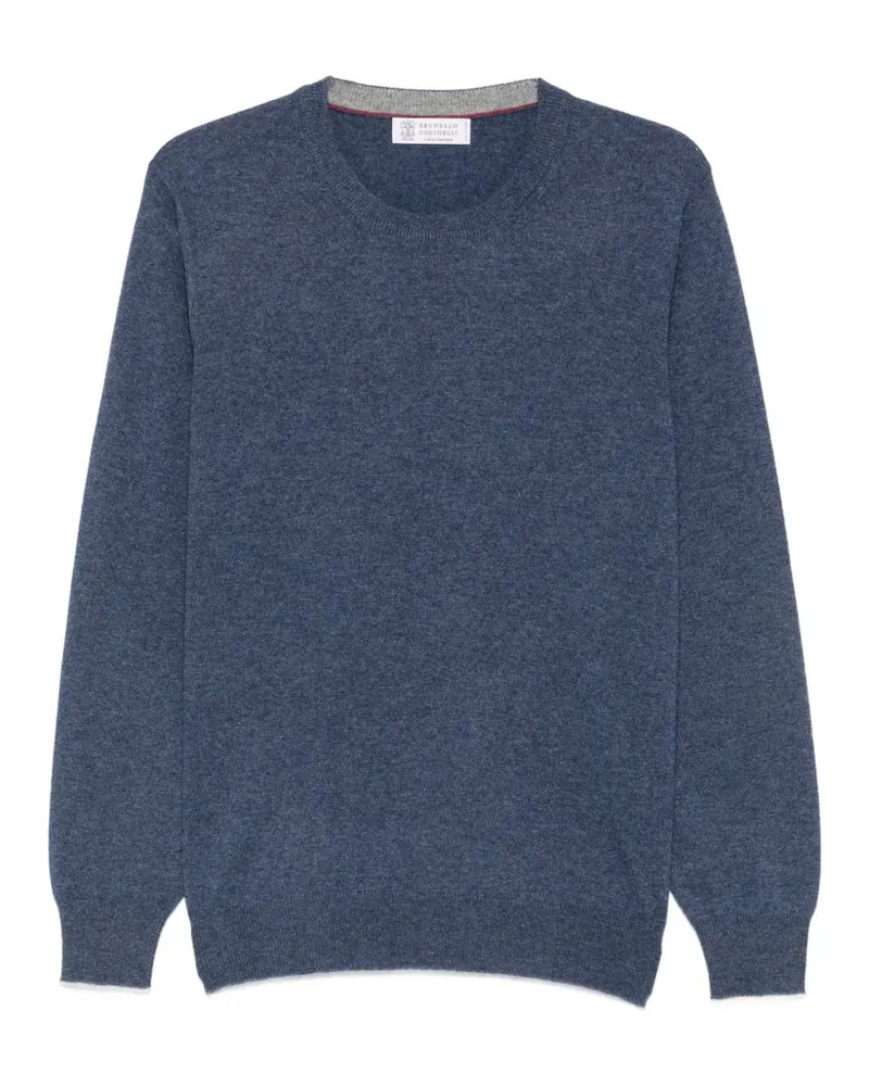Brunello Cucinelli Pullover mit rundem Ausschnitt - Blau Blau
