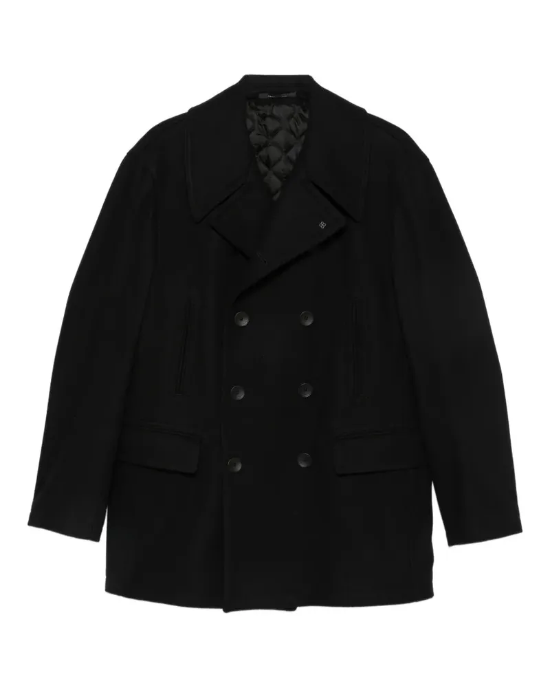 Tagliatore Doppelreihiger Mantel - Schwarz Schwarz
