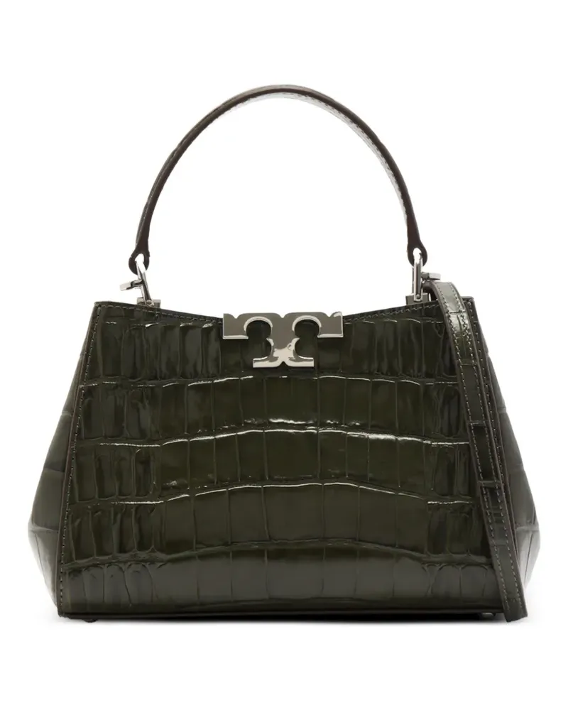 Tory Burch Mini Eleanor Satchel-Tasche mit Kroko-Effekt - Grün Grün