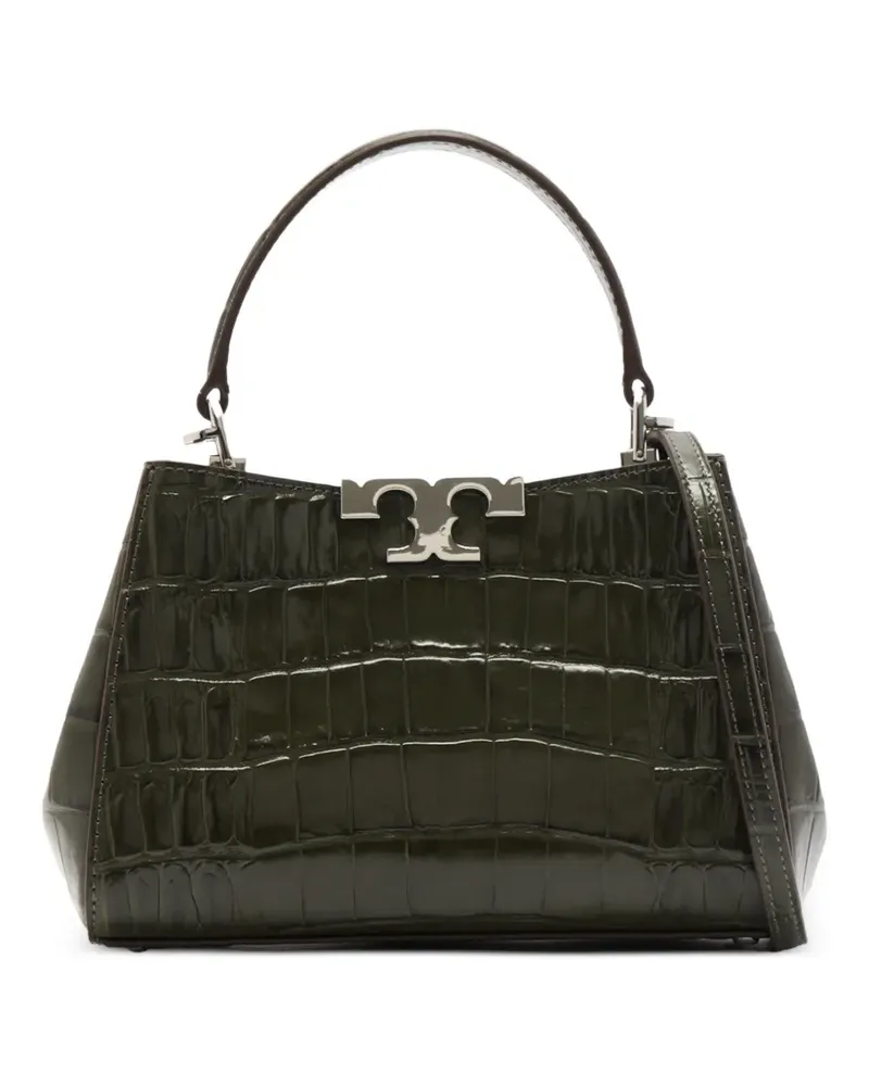 Tory Burch Schultertasche mit Krokomuster - Grün Grün