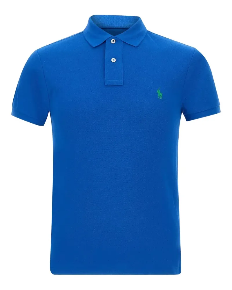 Ralph Lauren Poloshirt mit Polo Pony-Stickerei - Blau Blau