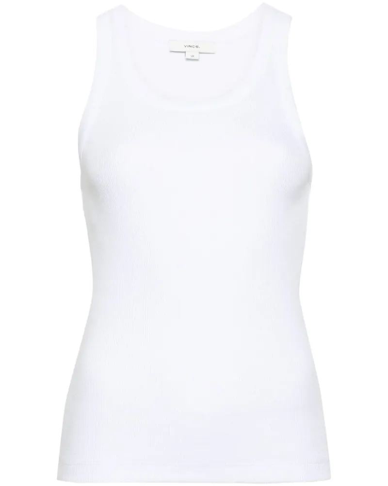 Vince Geripptes Tanktop - Weiß Weiß