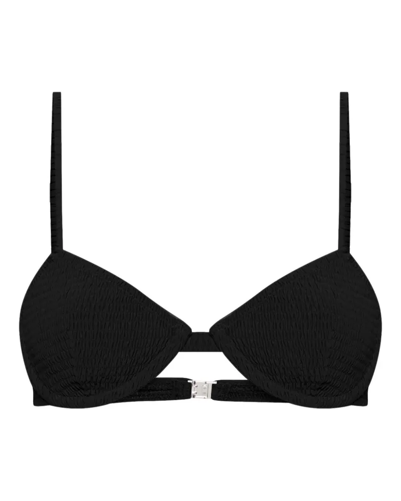 Totême Gerafftes Bikinioberteil - Grau Grau