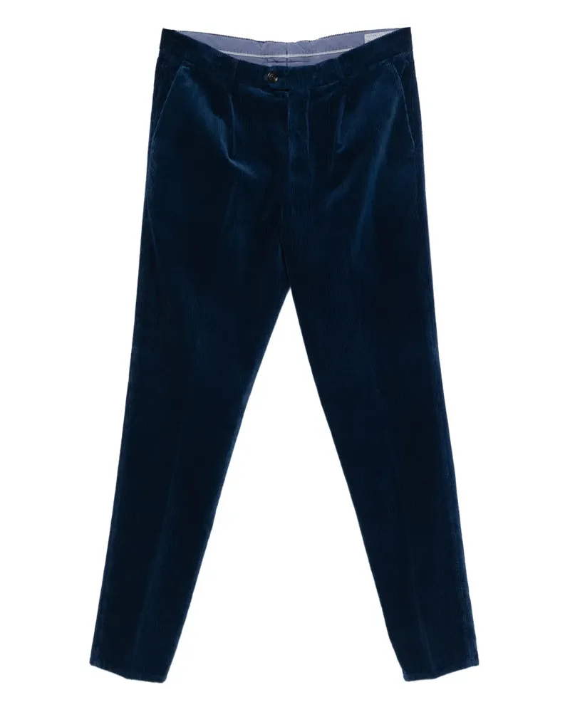 Brunello Cucinelli Cordhose mit Falten - Blau Blau