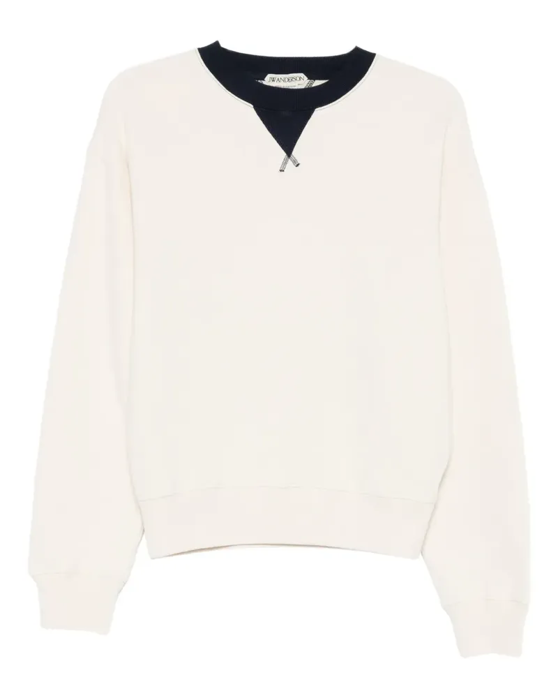 J.W.Anderson contrast crew neck knitwear - Nude Nude