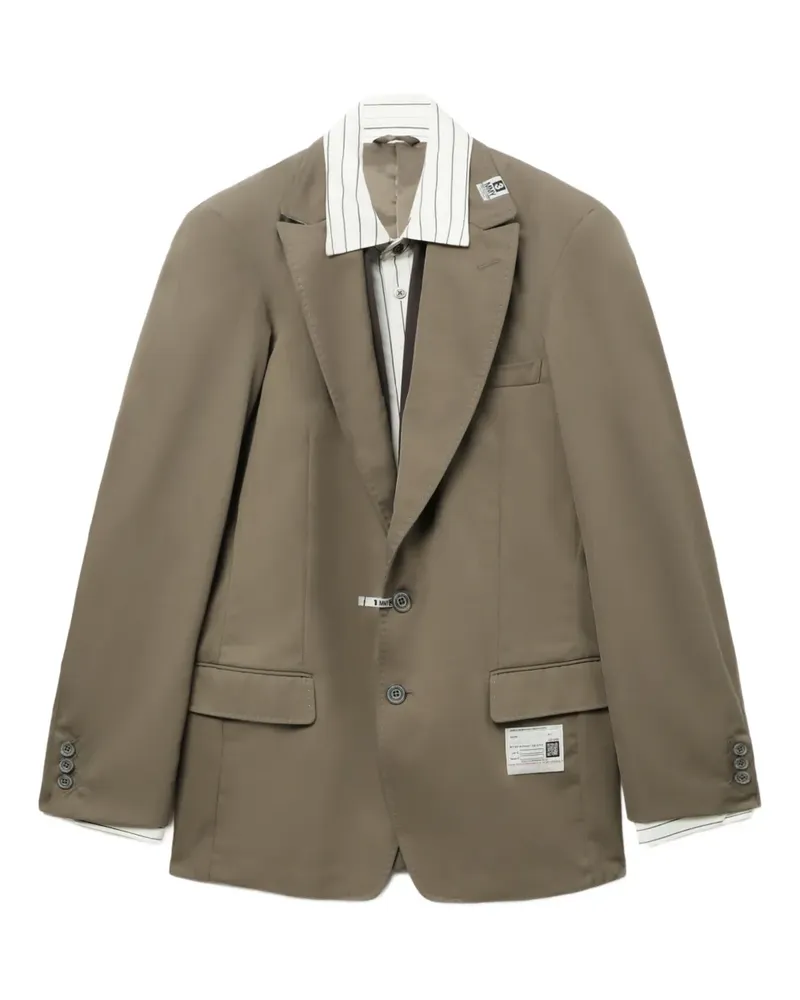 MIHARAYASUHIRO Einreihige Jacke - Grün Grün