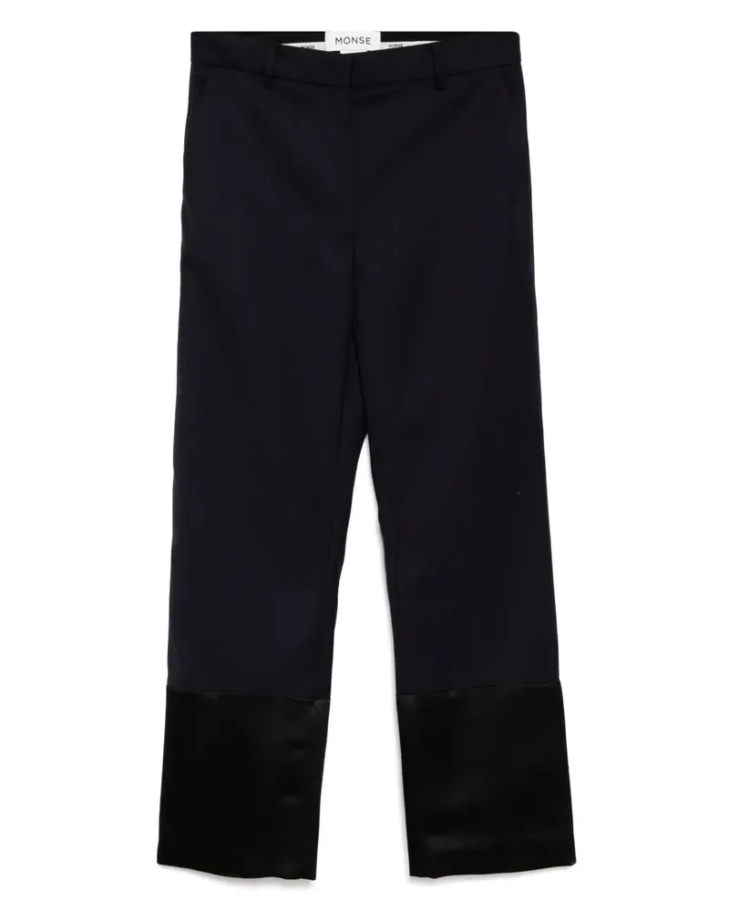 Monse Hose mit Smoking-Bündchen - Blau Blau