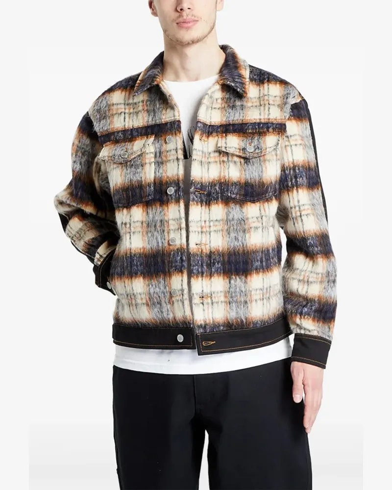 PLEASURES Mental Trucker-Jacke - Schwarz Schwarz