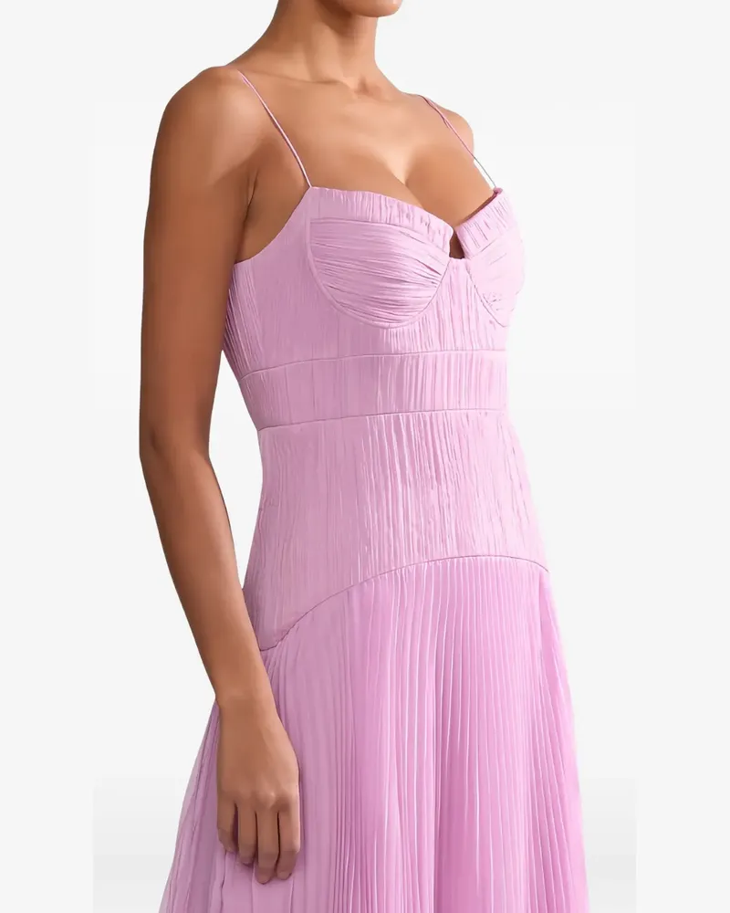 AMUR Saylor Maxikleid mit Falten - Rosa Rosa