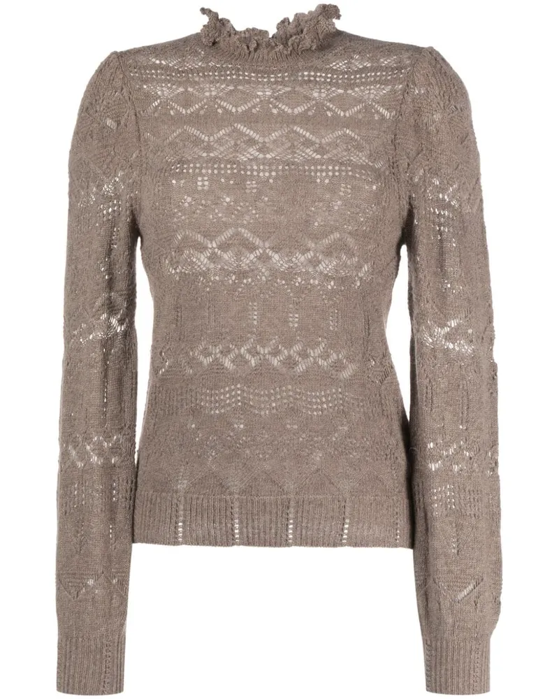 Ralph Lauren Pullover aus Pointelle-Strick - Braun Braun