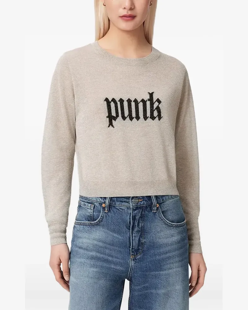 AllSaints Deetz knitted motif sweater - Nude Nude