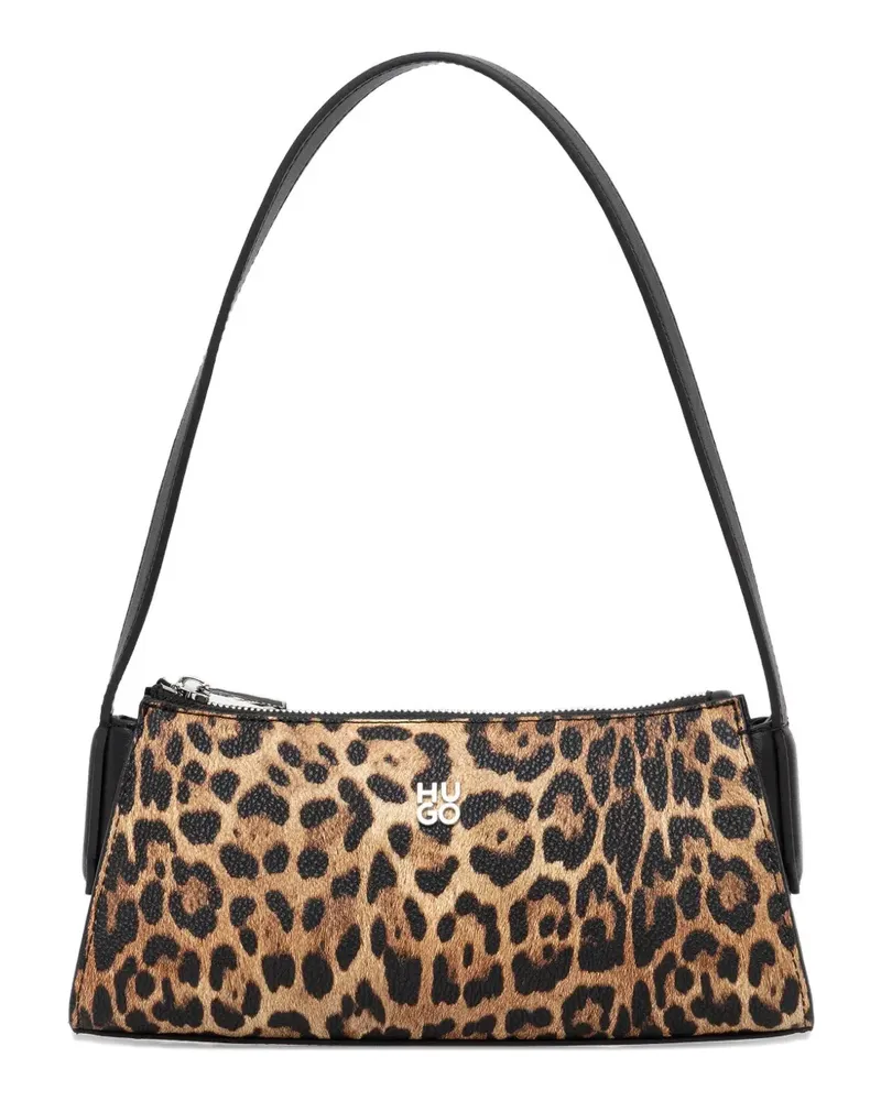 HUGO BOSS zip-fastening shoulder bag - Braun Braun