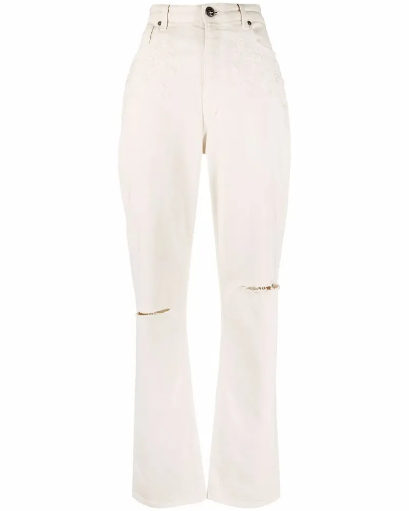 Etro Taillenjeans mit geradem Bein - Nude Nude