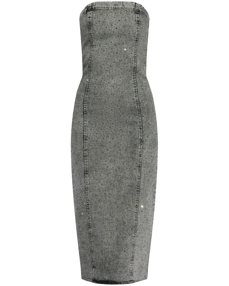 Gestuz Midikleid aus Denim - Grau Grau