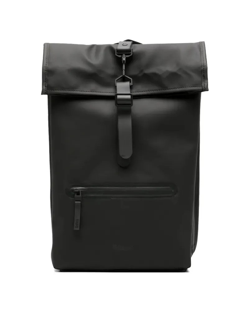 RAINS Rolltop backpack - Schwarz Schwarz