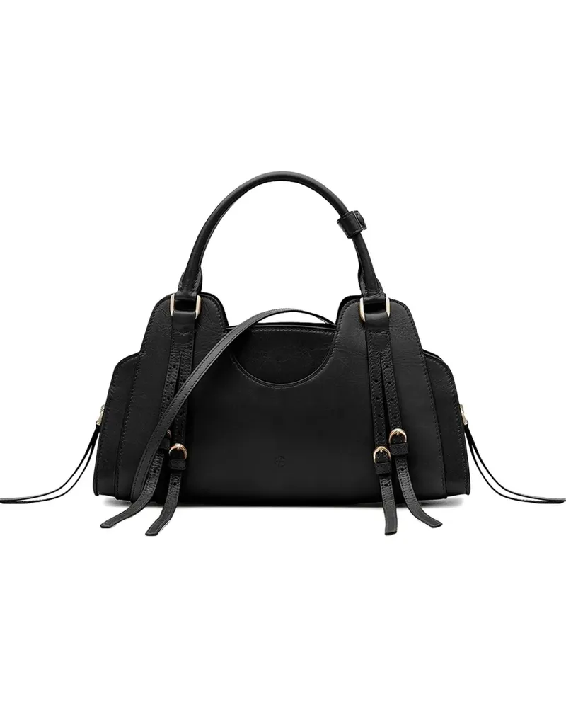 Francesco Biasia Corinne adjustable-strap calfskin tote bag - Schwarz Schwarz