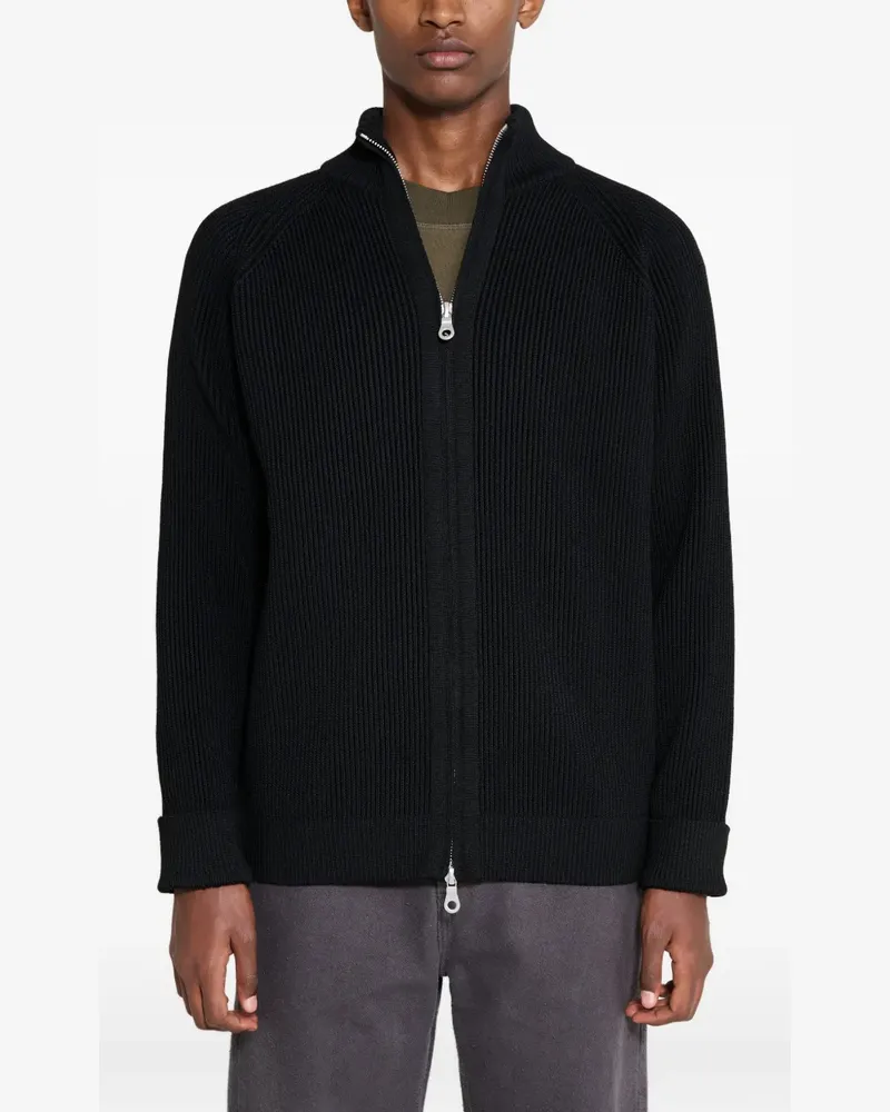 S.N.S Herning Render ribbed-knit cardigan - Schwarz Schwarz