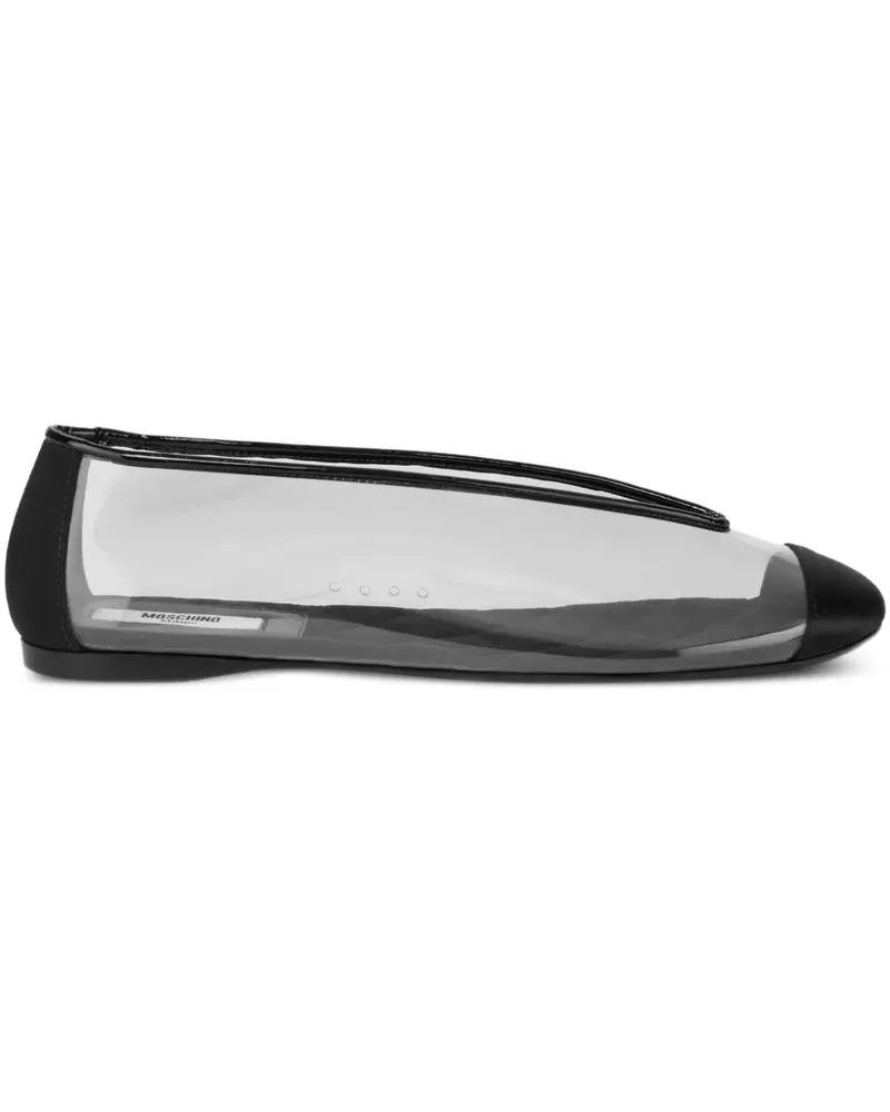 Moschino Semi-transparente Ballerinas - Weiß Weiß