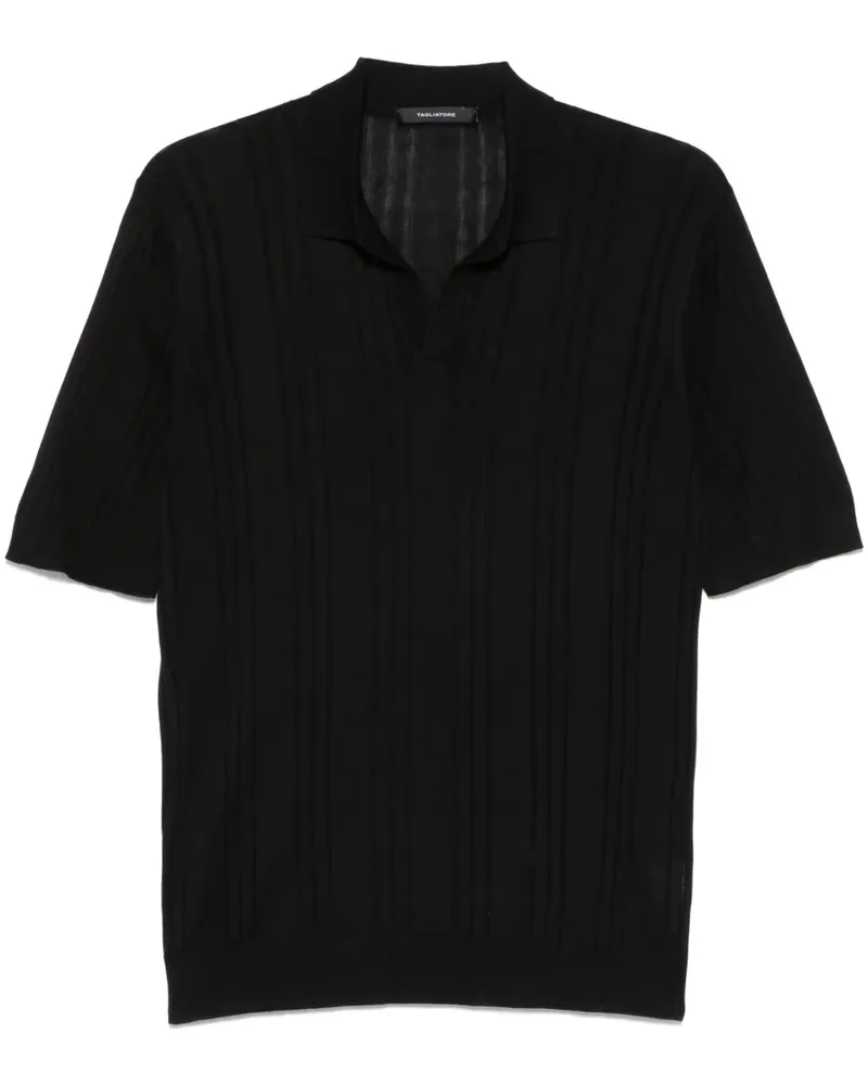 Tagliatore Pavel Poloshirt - Schwarz Schwarz