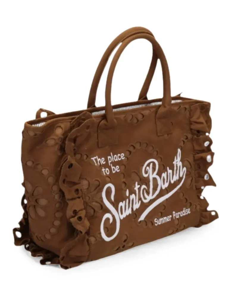 MC2 Saint Barth Vanity ruffled tote bag - Braun Braun