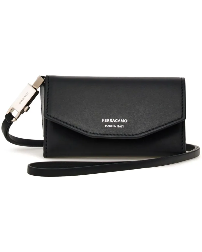 Ferragamo Item Lederetui Schwarz