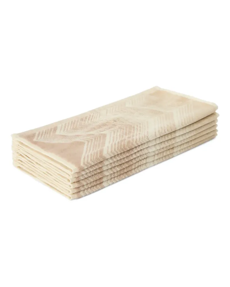 Missoni Home Marea zigzag guest towels - Nude Nude