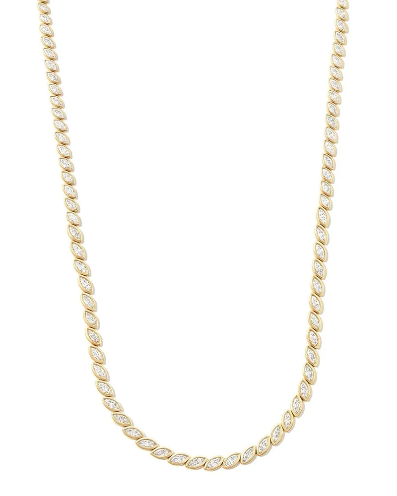 ANITA KO 18kt Gelbgold-Choker mit Diamanten Gold